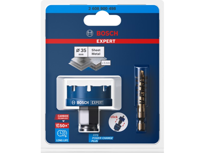 Žaga za izrezovanje lukenj Bosch EXPERT Sheet Metal, Dimenzije: 35x5mm, 2608900498